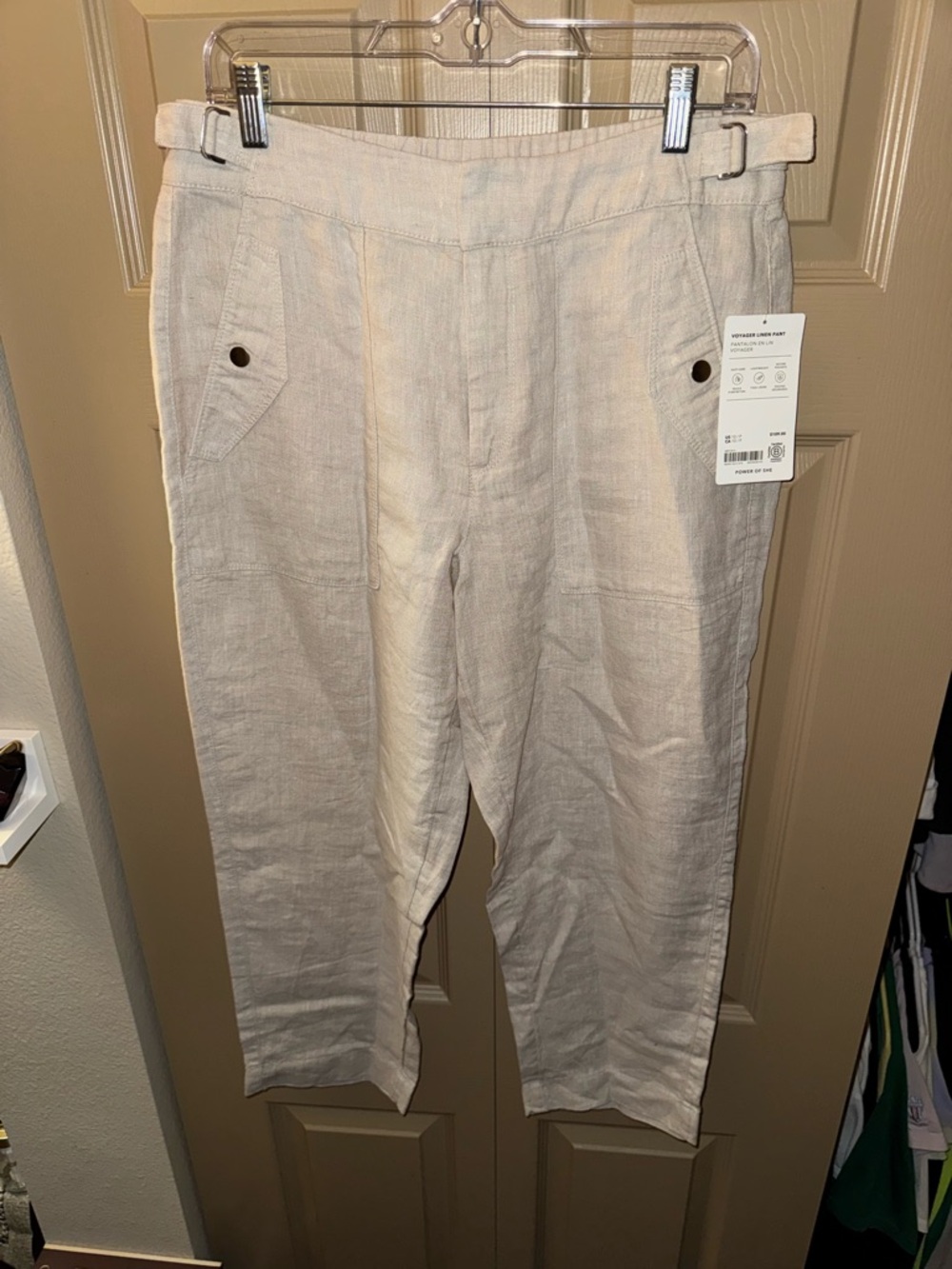 Athleta Voyager Linen Pant - Size 10P